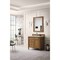 James Martin Vanities Brittany 36in Single Vanity, Saddle Brown w/ 3 CM Carrara Marble Top 650-V36-SBR-3CAR - alternate 3